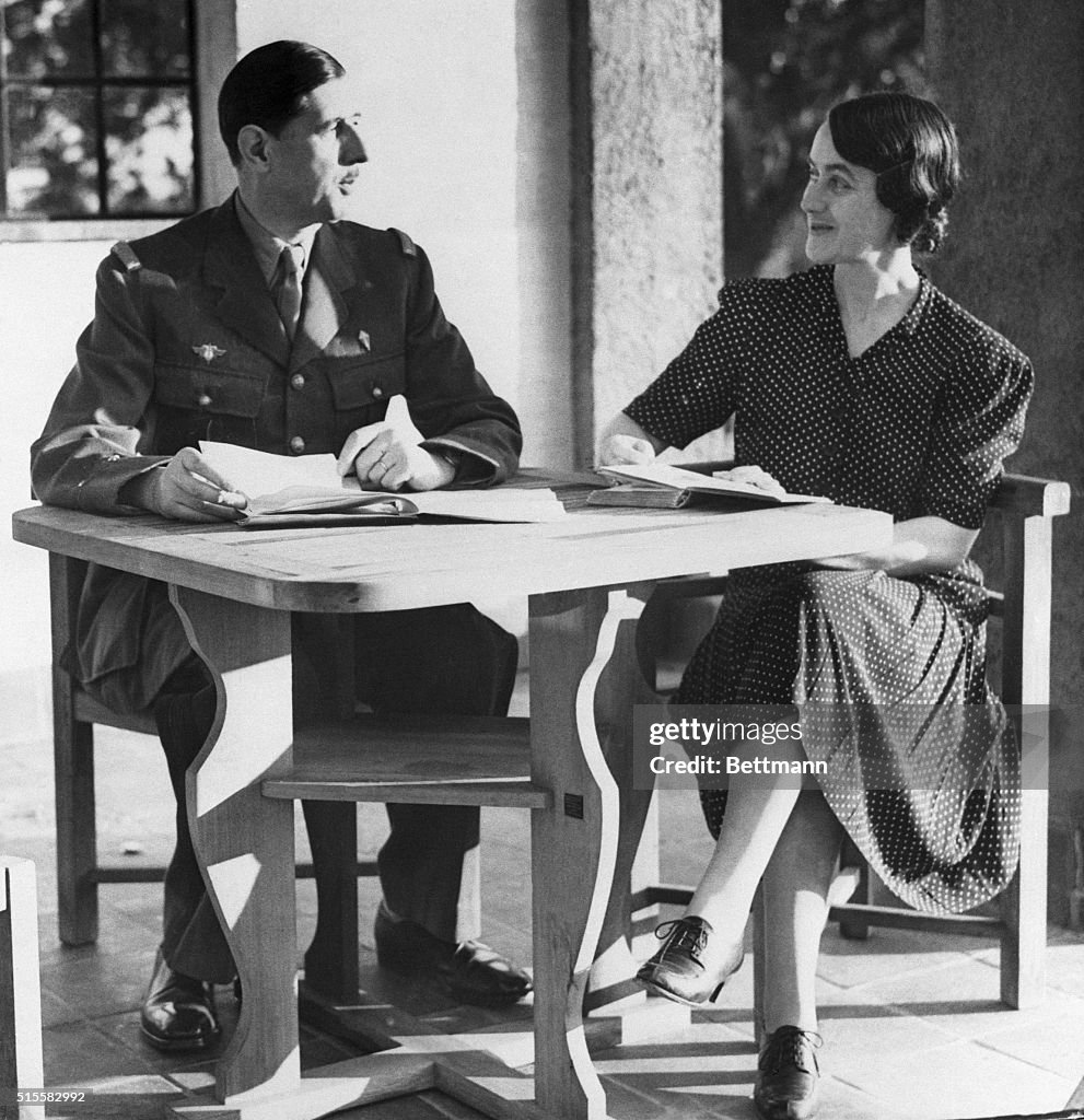 President De Gaulle and His Wife