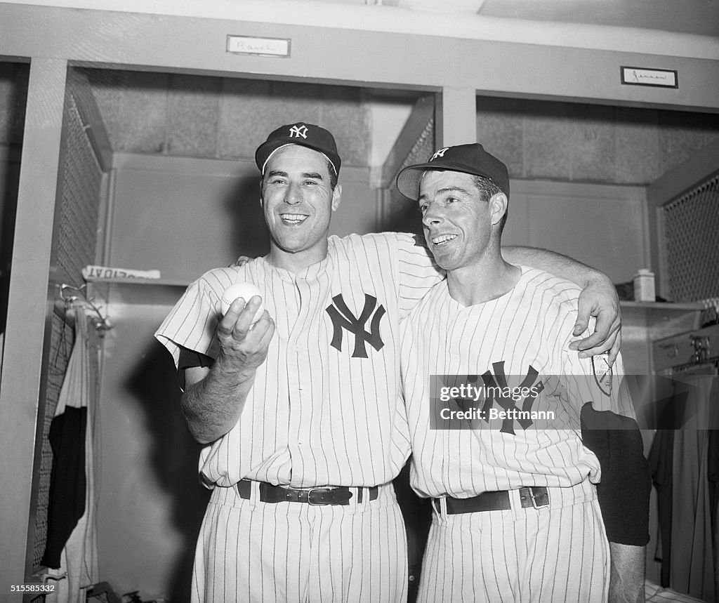 Vic Raschi New York Yankees Vic Raschi and Joe DiMaggio. News Photo - Getty Images