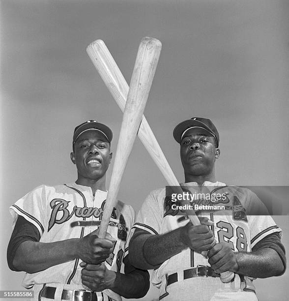 Bradenton, FL: Braves outfielder Hank Aaron has his brother playing with the team now. Tommy Aaron , an infielder who batted .299 with Austin last...