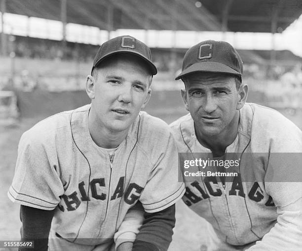 Phoenix, AZ: Portrait of infielders Casimir Michaels and Luke Appling, who are training with the Chicago White Sox at Phoenix.