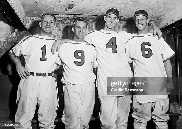 St. Louis, MO:- Here are the four star players of the St. Louis Cardinals, who won the National League championship today by defeating the Brooklyn...