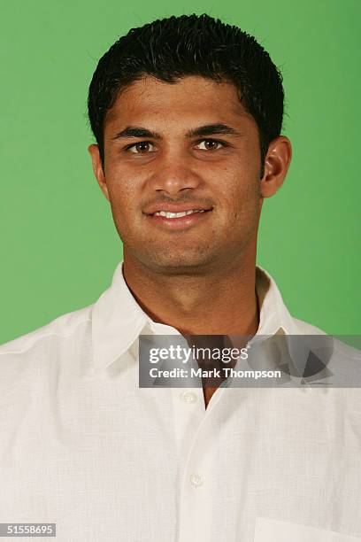 Portrait of Imran Farhat of Pakistan taken during an ICC photocall at the Victoria Park Plaza on September 5, 2004 in London.