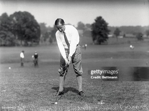Golfer, Jerome D. Travers.