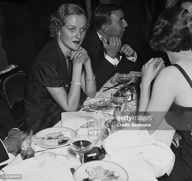 New York: Notables At Night Club Opening. Doris Duke, "richest girl in the world," and Count Rene De Chambrun pictured as they attended the Fall...