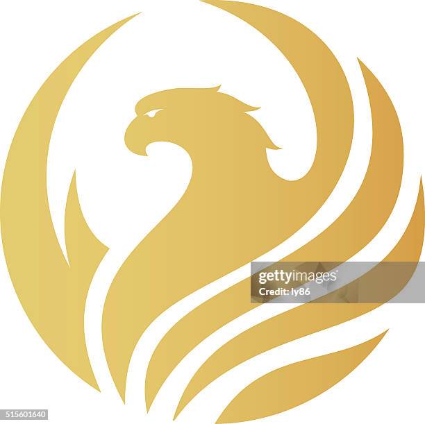 eagle icon - golden eagle stock illustrations