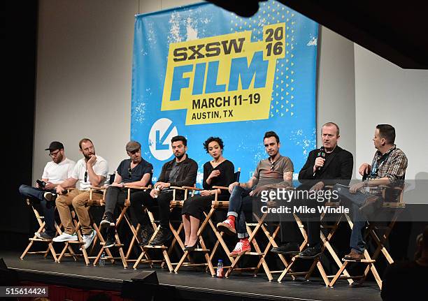 The cast and crew of "Preacher" attend the screening of their show during the 2016 SXSW Music, Film + Interactive Festival at Paramount Theatre on...