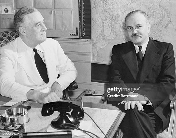 Franklin D. Roosevelt, Molotov Agree To Second Front. Washington, DC: In Washington on a secret mission recently, Soviet Commissar of Foreign Affairs...