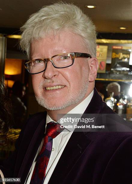 Richard Mawbey attends the press night after party for "Miss Atomic Bomb" at the St James Theatre on March 14, 2016 in London, England.