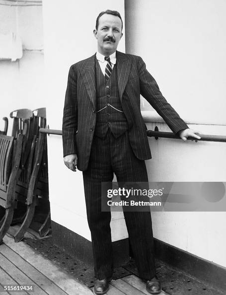 Kermit Roosevelt Posing on Ship Deck