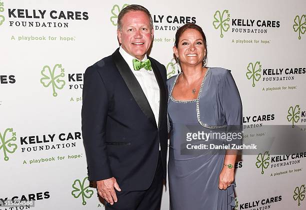 Co-founders of Kelly Cares Brian Kelly and Paqui Kelly attend during the Kelly Cares Foundation 2016 Irish Eyes Gala at The Pierre Hotel on March 14,...