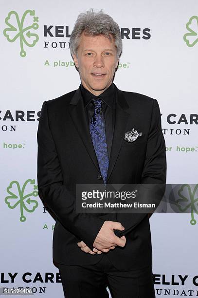 Jon Bon Jovi attends the Kelly Cares Foundation 2016 Irish Eyes Gala at The Pierre Hotel on March 14, 2016 in New York City.