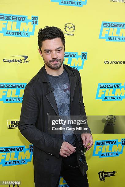 Dominic Cooper attends the premiere of AMC's "Preacher" at theParamount Theater during the South by Southwest Film FestivaL on March 14, 2016 in...