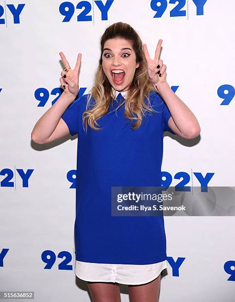 Actress Annie Murphy attends 92nd Street Y Presents "Schitt's Creek" at 92nd Street Y on March 14, 2016 in New York City.