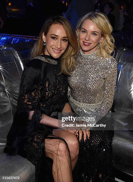 Maggie Q and Naomi Watts attend the "Allegiant" New York Premiere After Party at Cipriani 42nd Street on March 14, 2016 in New York City.