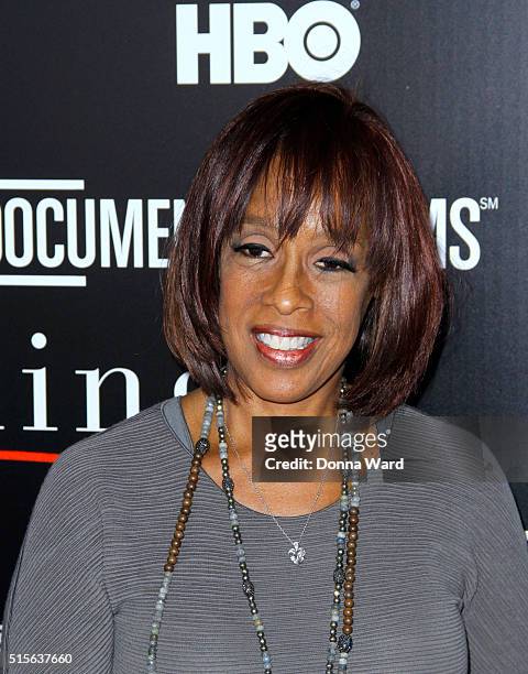 Gayle King attends the "Everything Is Copy Nora Ephron: Scripted & Unscripted" sc at The Museum screening at Museum of Modern Art on March 14, 2016...
