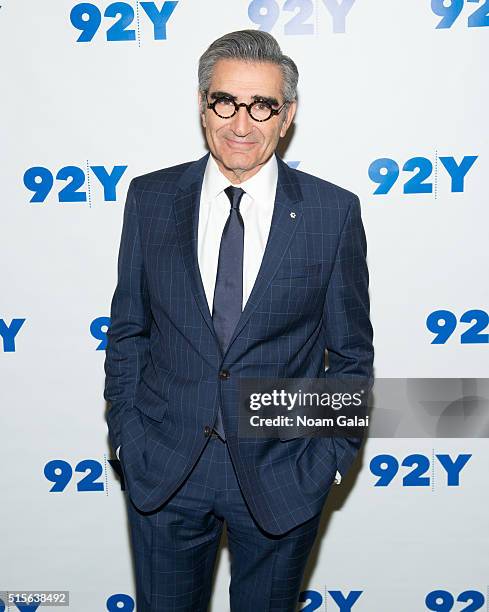 Actor Eugene Levy attends 92nd Street Y's 'Schitt's Creek' panel at 92nd Street Y on March 14, 2016 in New York City.