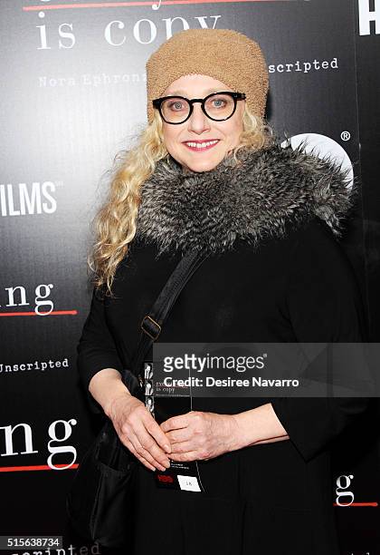 Actress Carol Kane attends 'Everything Is Copy Nora Ephron: Scripted & Unscripted' New York Special Screening at The Museum of Modern Art on March...