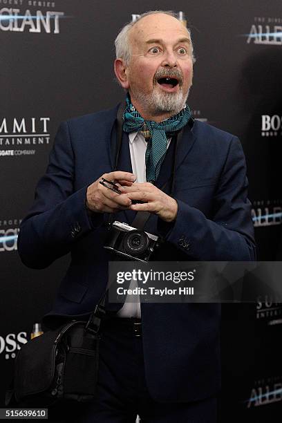 Photographer Arthur Elgort attends the "Allegiant" premiere at AMC Loews Lincoln Square 13 theater on March 14, 2016 in New York City.