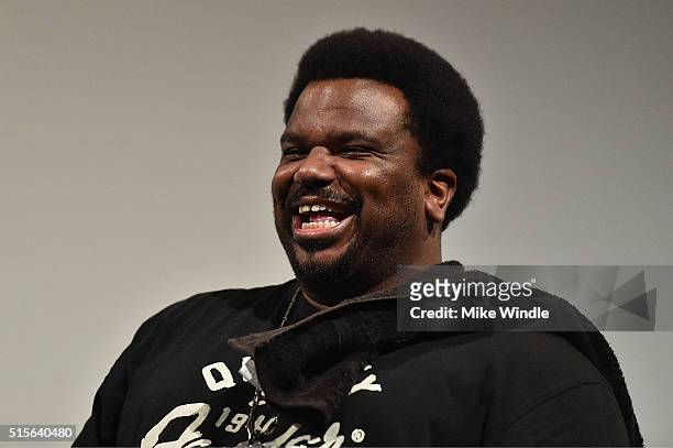 Actor Craig Robinson attends the premiere of "Sausage Party " during the 2016 SXSW Music, Film + Interactive Festival at Paramount Theatre on March...