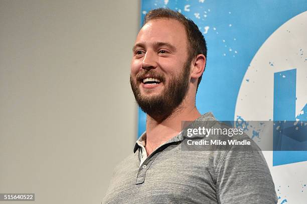 Producer Evan Goldberg attends the premiere of "Sausage Party " during the 2016 SXSW Music, Film + Interactive Festival at Paramount Theatre on March...