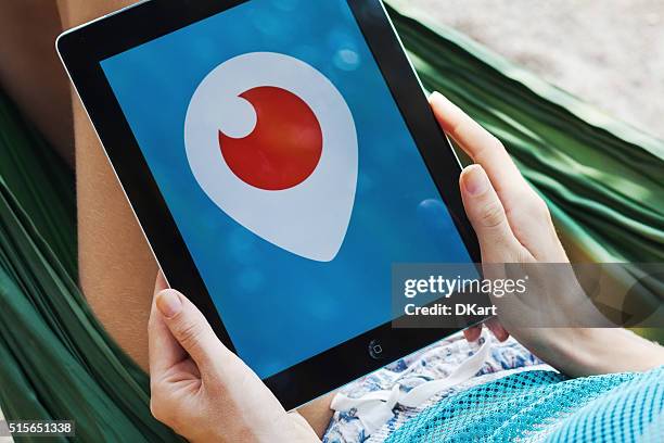 periscope on ipad - periscope stock pictures, royalty-free photos & images