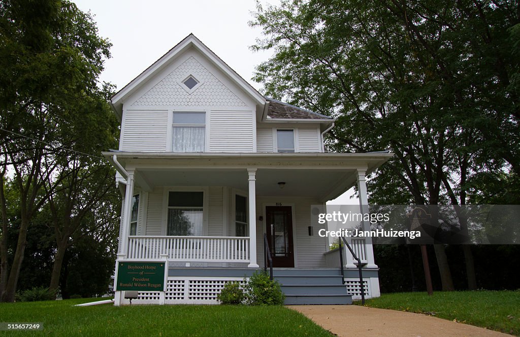 US President Ronald Reagan's Boyhood Home in Dixon, Illinois