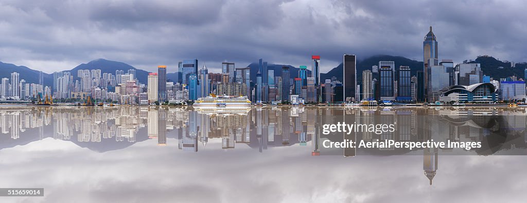 Reflection of Hong Kong Panorama