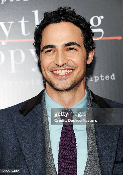 Fashion designer Zac Posen attends 'Everything Is Copy Nora Ephron: Scripted & Unscripted' New York Special Screening at The Museum of Modern Art on...