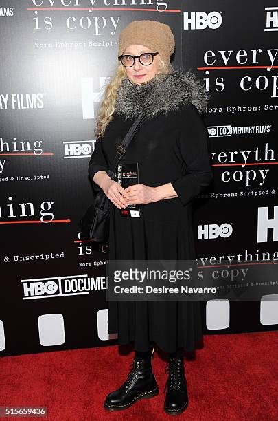 Actress Carol Kane attends 'Everything Is Copy Nora Ephron: Scripted & Unscripted' New York Special Screening at The Museum of Modern Art on March...