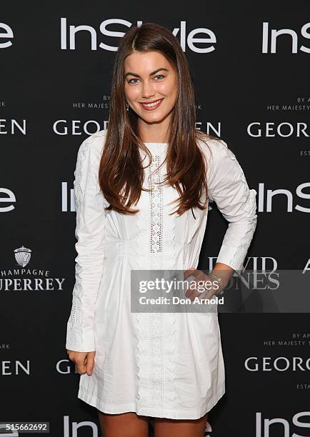 Charlotte Best attends the InStyle and Audi Women of Style Nominees Cocktail Event at Georg Jensen on March 15, 2016 in Sydney, Australia.