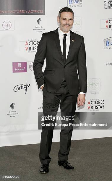Roberto Enriquez attends the Union de Actores awards 25th anniversary on March 14, 2016 in Madrid, Spain.