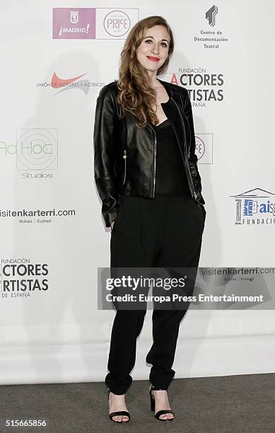 Marta Aledo attends the Union de Actores awards 25th anniversary on March 14, 2016 in Madrid, Spain.