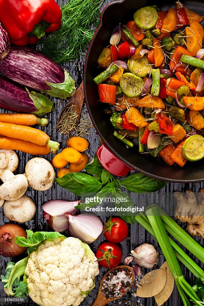 Grilled vegetables