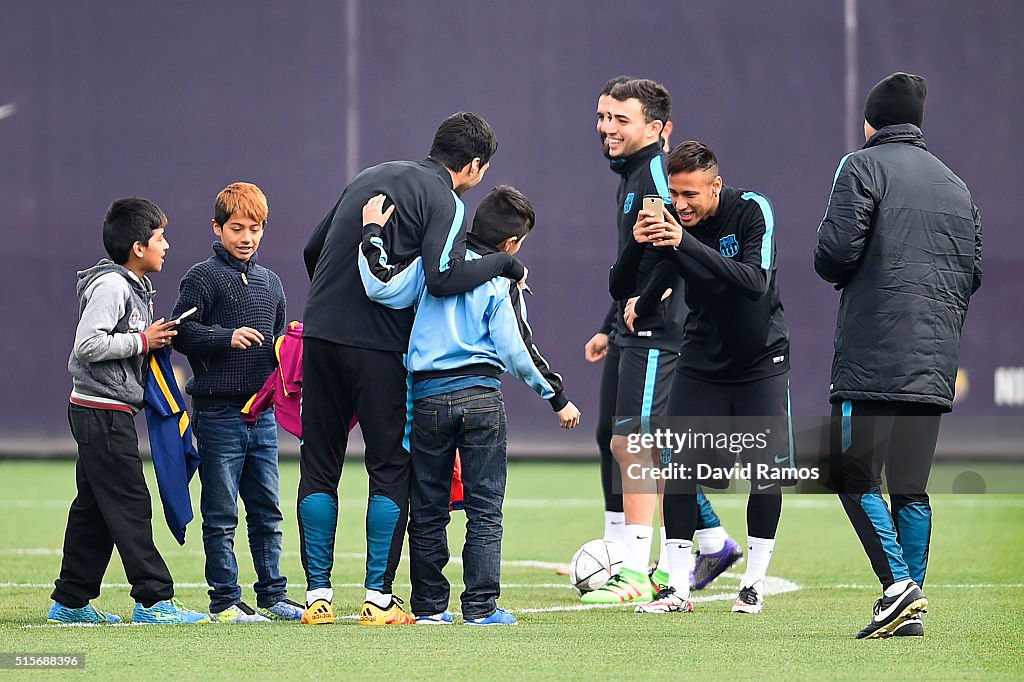 Barcelona Training Session and Press Conference