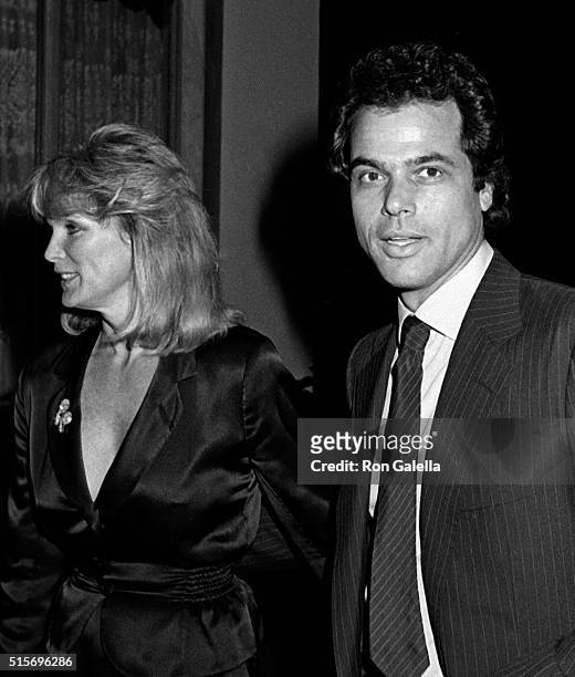 Linda Evans and George Santo Pietro attend "Dynasty" Wrap Party on March 6, 1983 at the Beverly Wilshire Hotel in Beverly Hills, California.