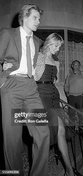 Jack Coleman and Christie Kellog attend "Dynasty" Wrap Party on March 6, 1983 at the Beverly Wilshire Hotel in Beverly Hills, California.