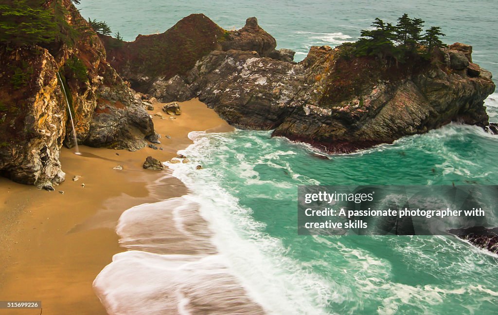 McCay Falls In Big Sur, California