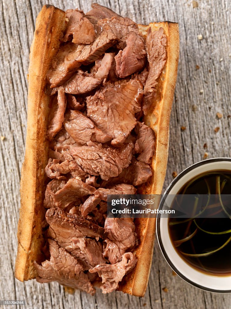 Philly Steak Sandwich with Au Jus