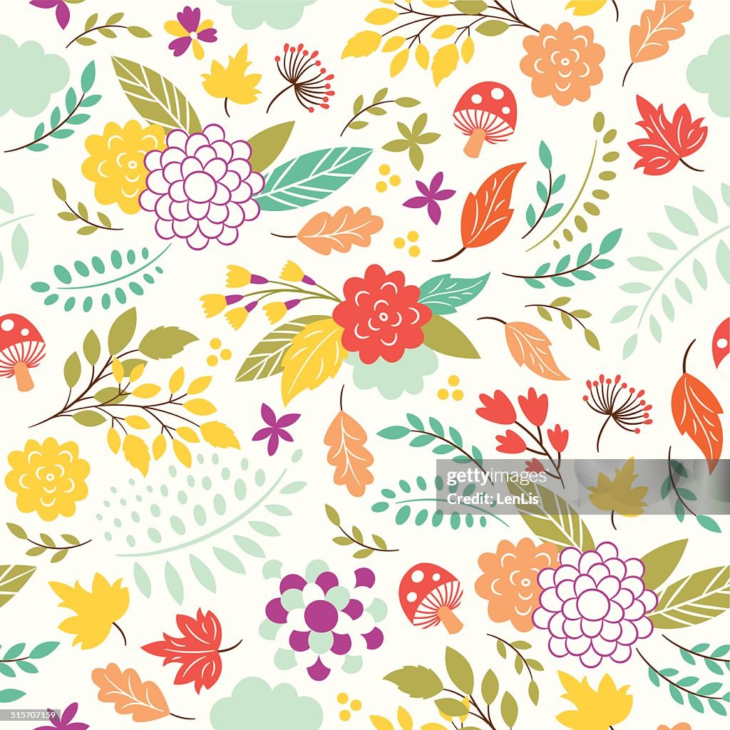 Seamless Floral Pattern High-Res Vector Graphic - Getty Images