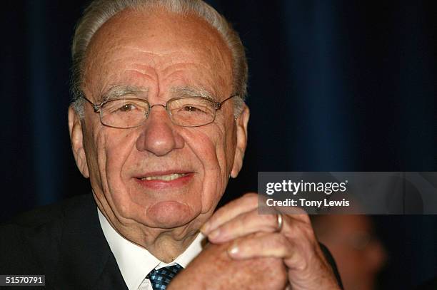 Rupert Murdoch, CEO of News Corporation, attends the News' annual general meeting October 26, 2004 in Adelaide, Australia.