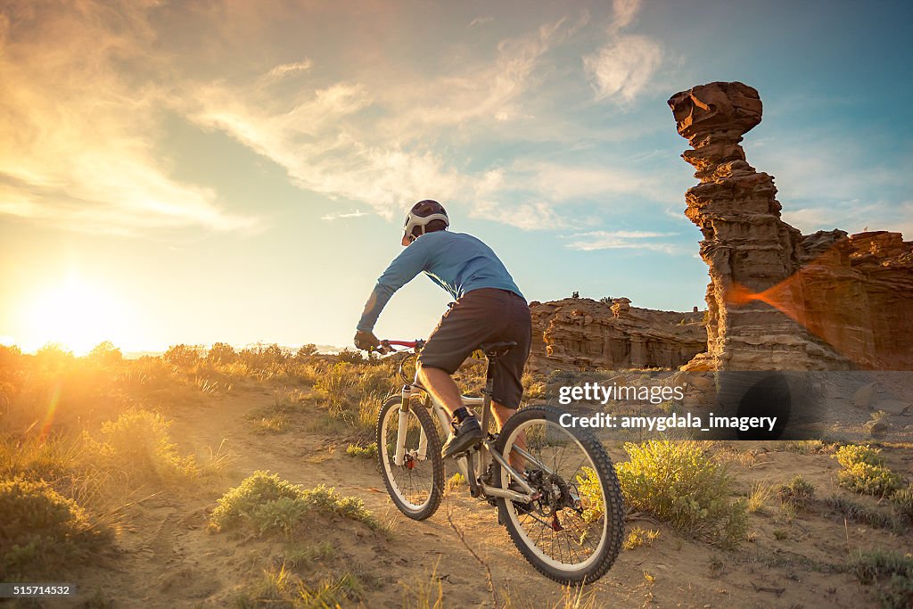 Nature man adventure exercise landscape new mexico