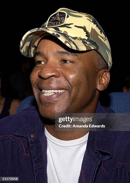 Actor David Alan Grier attends the Enyce/Lady Enyce Spring 2005 show at the Mercedes-Benz Fashion Week at Smashbox Studios in Culver City, California.