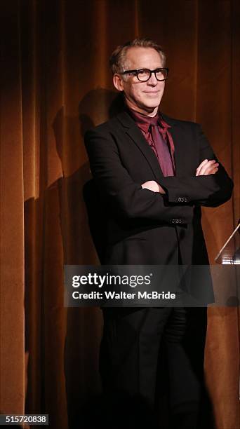 Stephen Spinella during the stage presentation for the Vineyard Theatre 2016 Gala at the Edison Ballroom on March 14, 2016 in New York City.