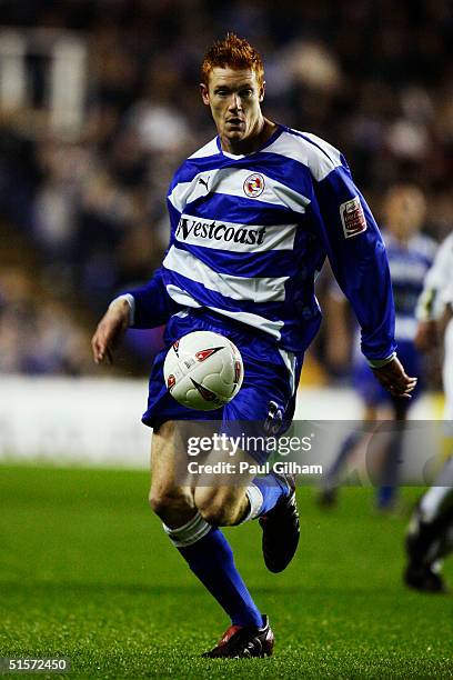 Dave Kitson of Reading in action during the Coca-Cola Championship match between Reading and Leeds United at the Madejski Stadium on October 19, 2004...