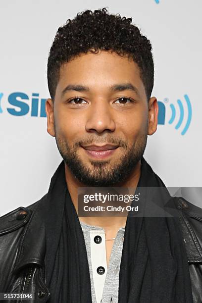 Actor Jussie Smollett visits the SiriusXM Studios on March 15, 2016 in New York City.