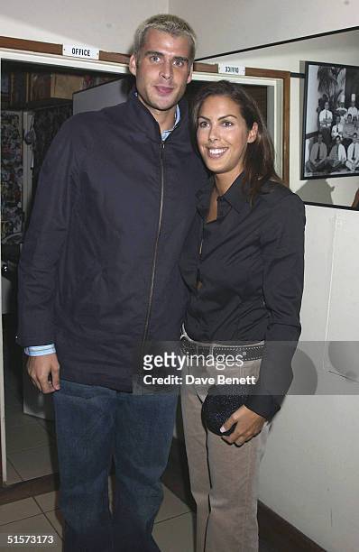 Anthony and Jessica De Rothchild attend the Jimmy Choo New Store Opening Party at Harvey Nichols Department Store on September 11, 2002 in London.