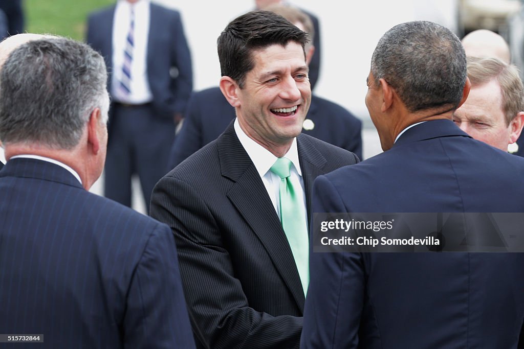 President Obama Attends Annual Friends Of Ireland Luncheon On Capitol Hill