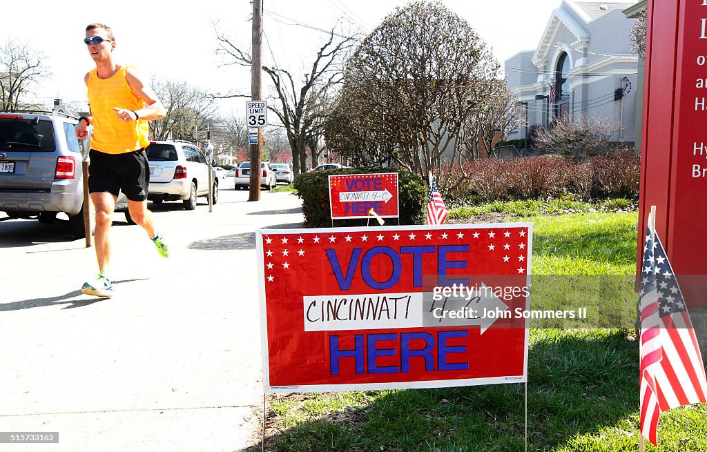 Ohio voters go to the polls for the Ohio primary March 15 at the Hyde