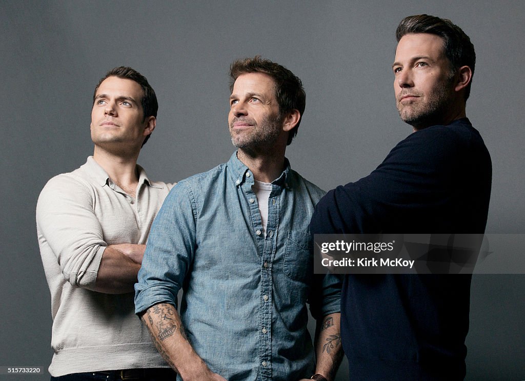 Ben Affleck, Henry Cavill, and Zack Snyder, LA Times, March 13, 2016