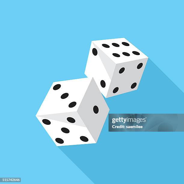 dice icon - casino vector stock illustrations